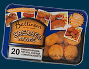 Ballineen breaded range of pre cooked foods