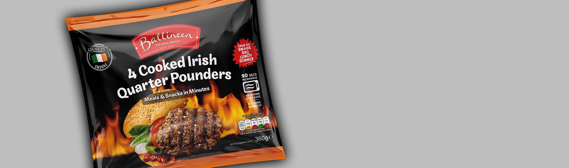 flame cooked burgers